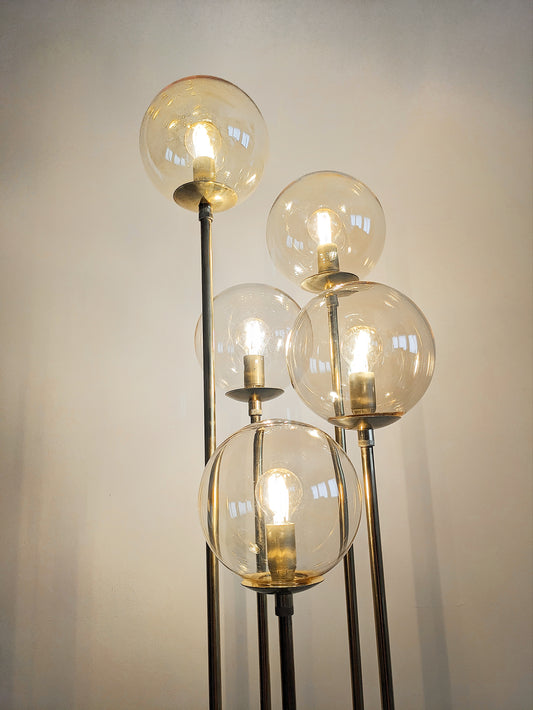 Sölken Leuchten Brass Floor Lamp 1970's