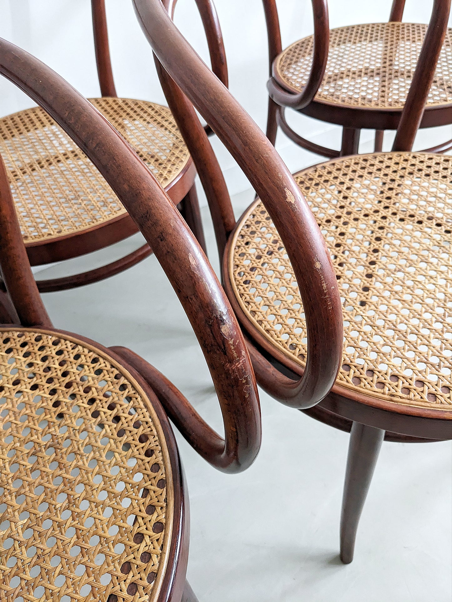 Set of 6 'no. 209' Dining Chairs by Thonet 1980's