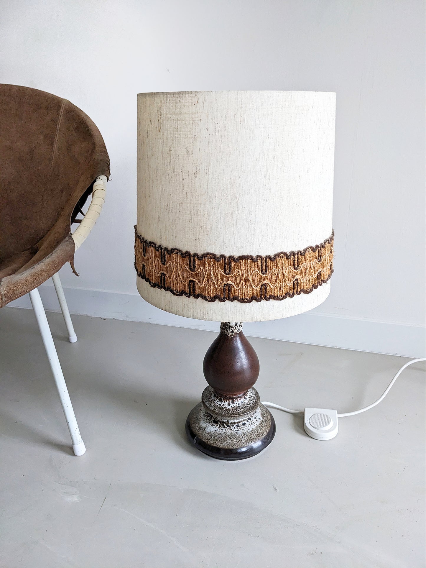 Fat Lava West Germany Table Lamp 1960's