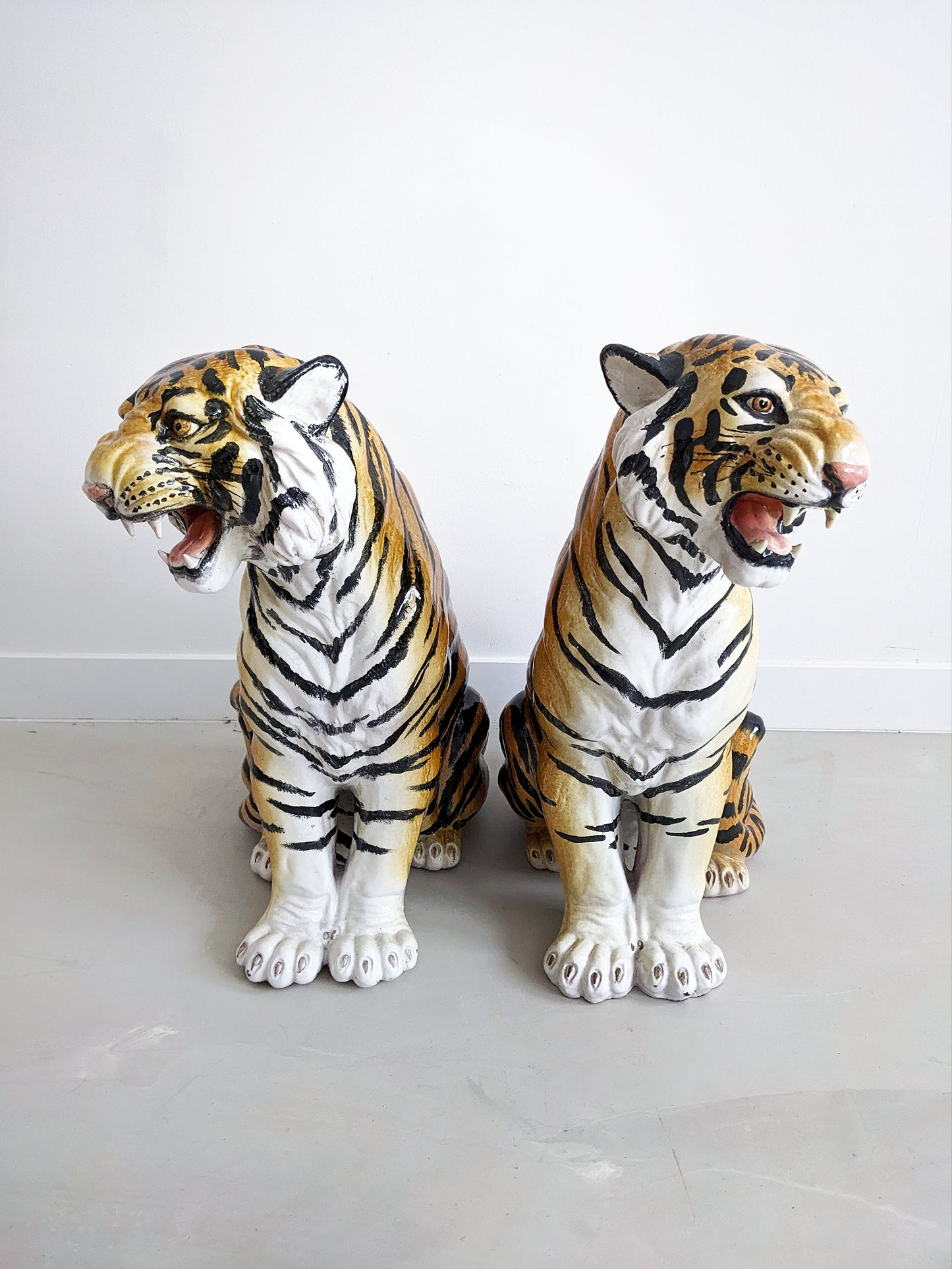 Italian Ceramic Tiger 1980's
