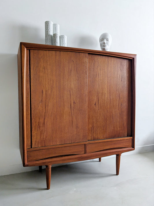 Teak Highboard by Axel Christensen for Aco Møbler 1960's