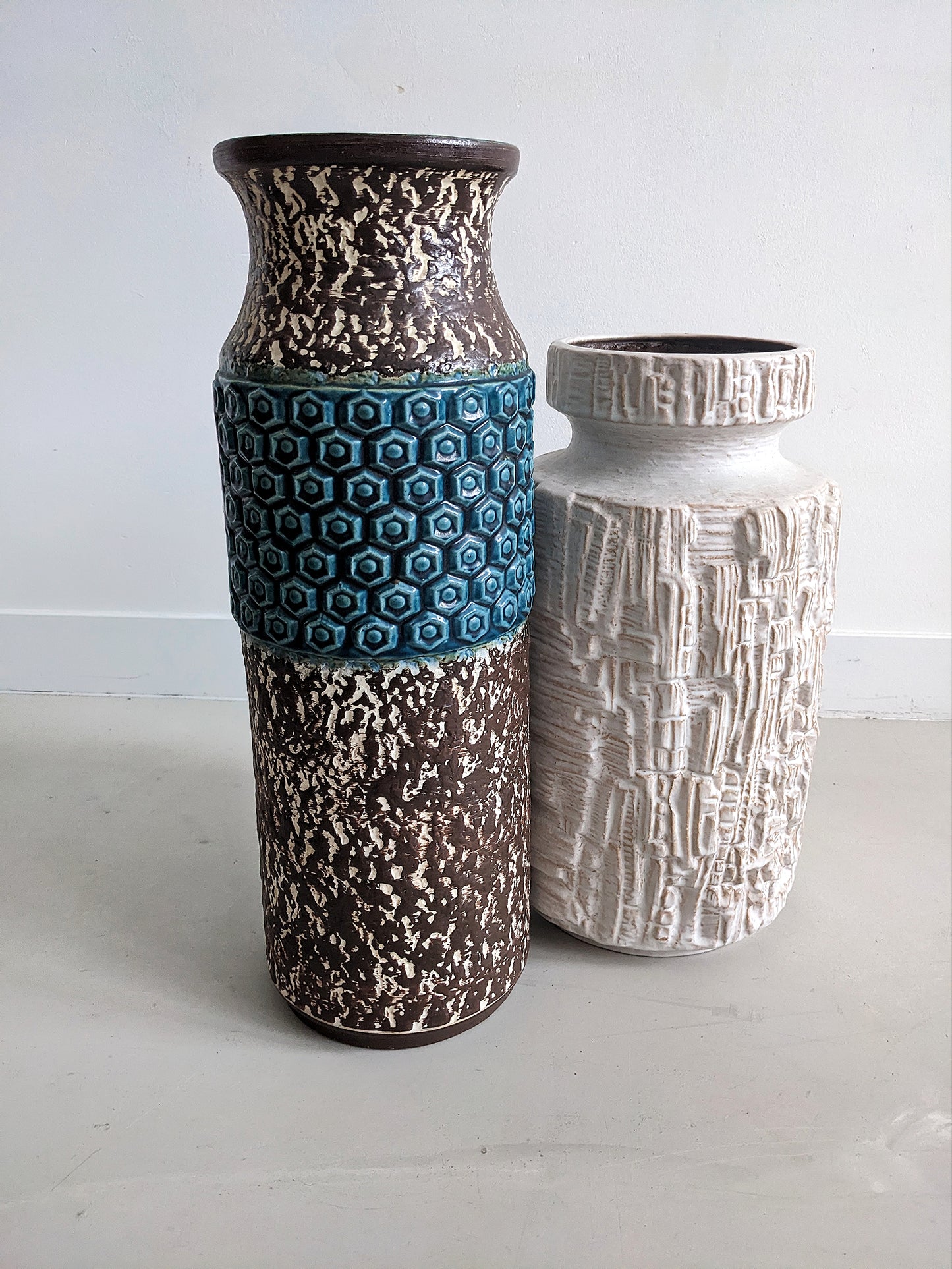 West Germany Floor Vase (Brown) 1960's