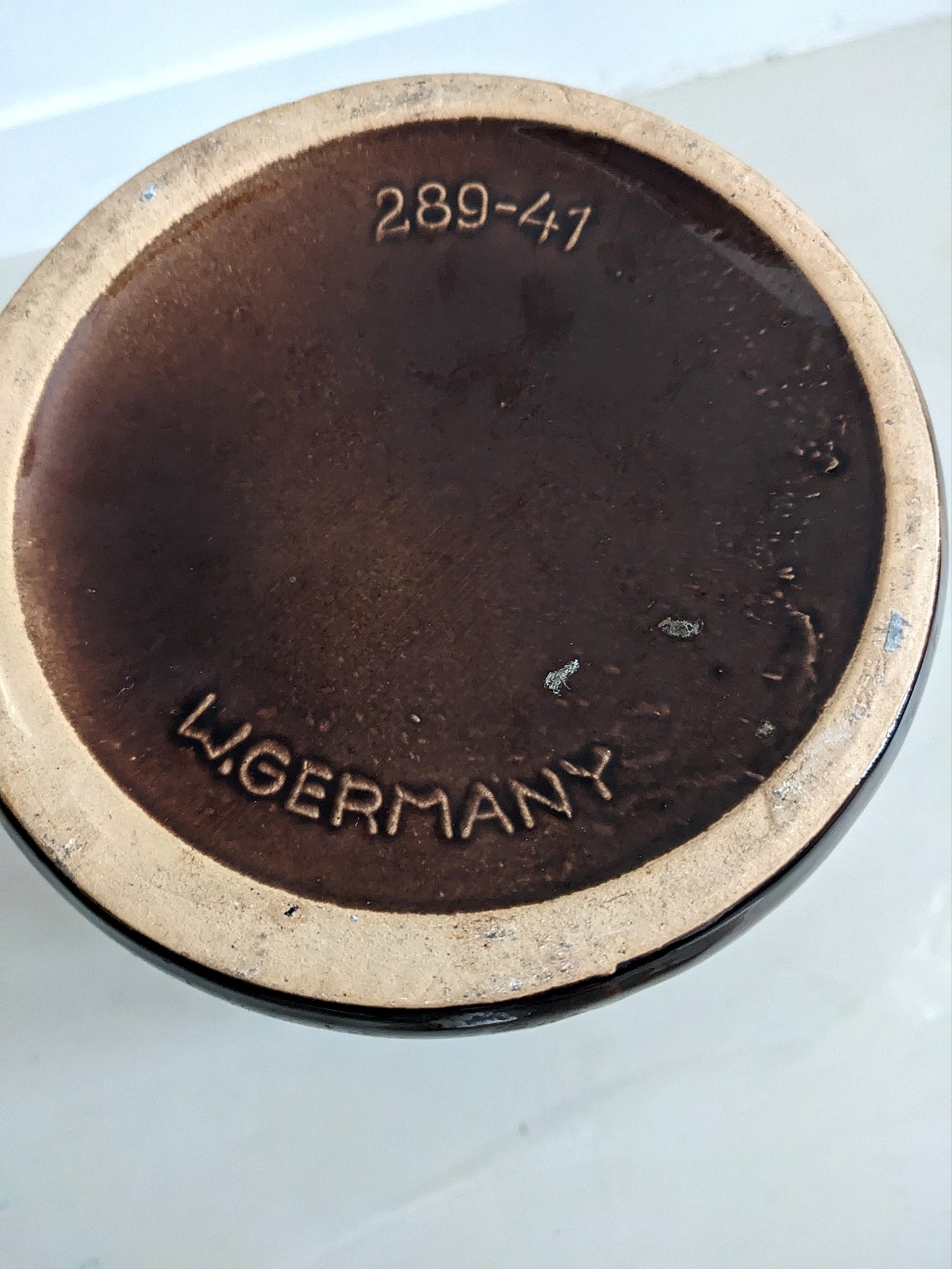 West Germany Floor Vase (Brown) 1960's
