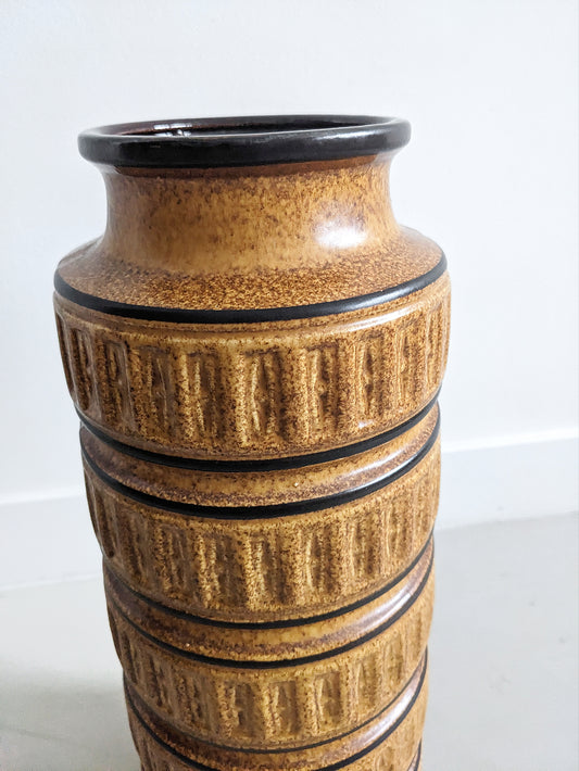 West Germany Floor Vase (Yellow) 1960's