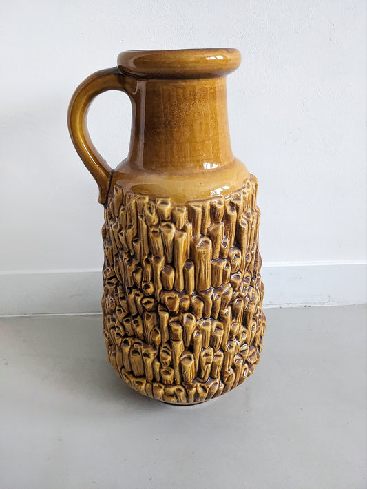 West Germany Floor Vase (Yellow) 1960's