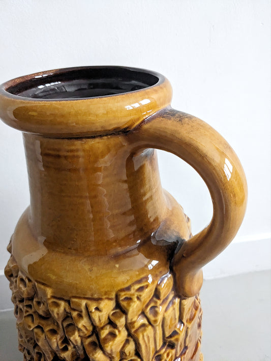 West Germany Floor Vase (Yellow) 1960's