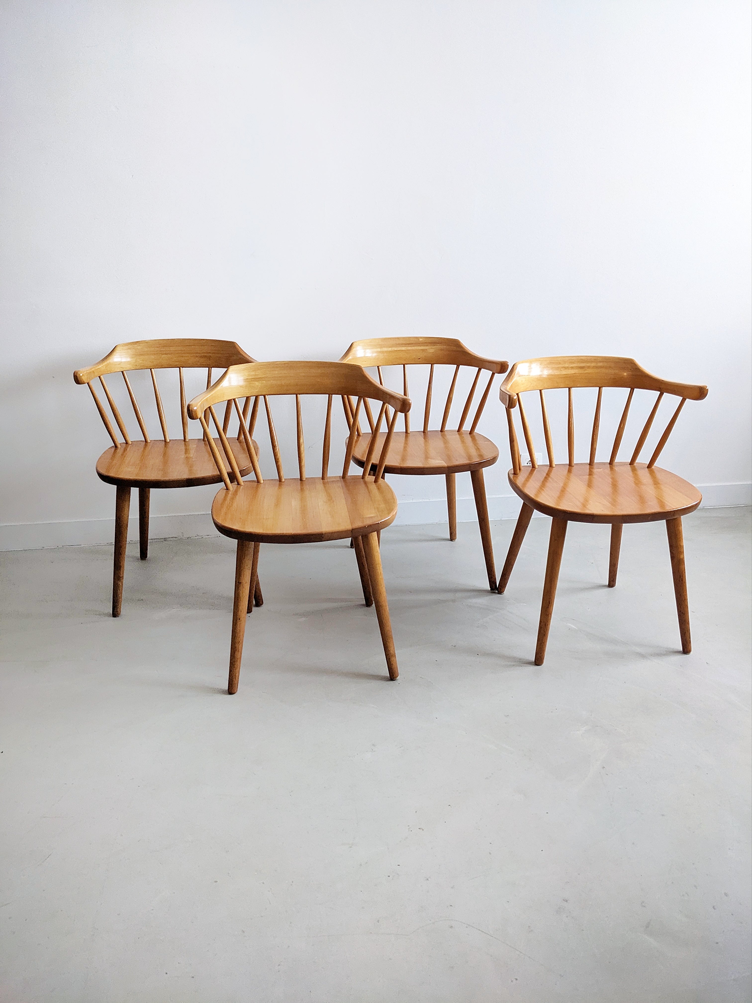 Set of 4 'Småland' Dining Chairs by Yngve Ekström for Stolab