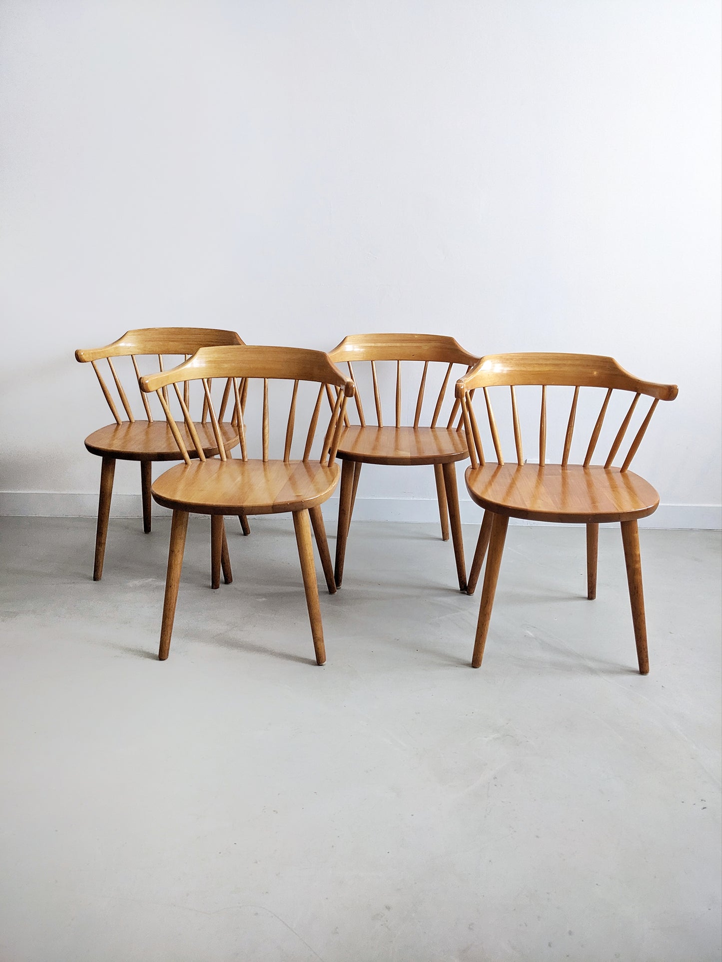 Set of 4 'Småland' Dining Chairs by Yngve Ekström for Stolab 1960's