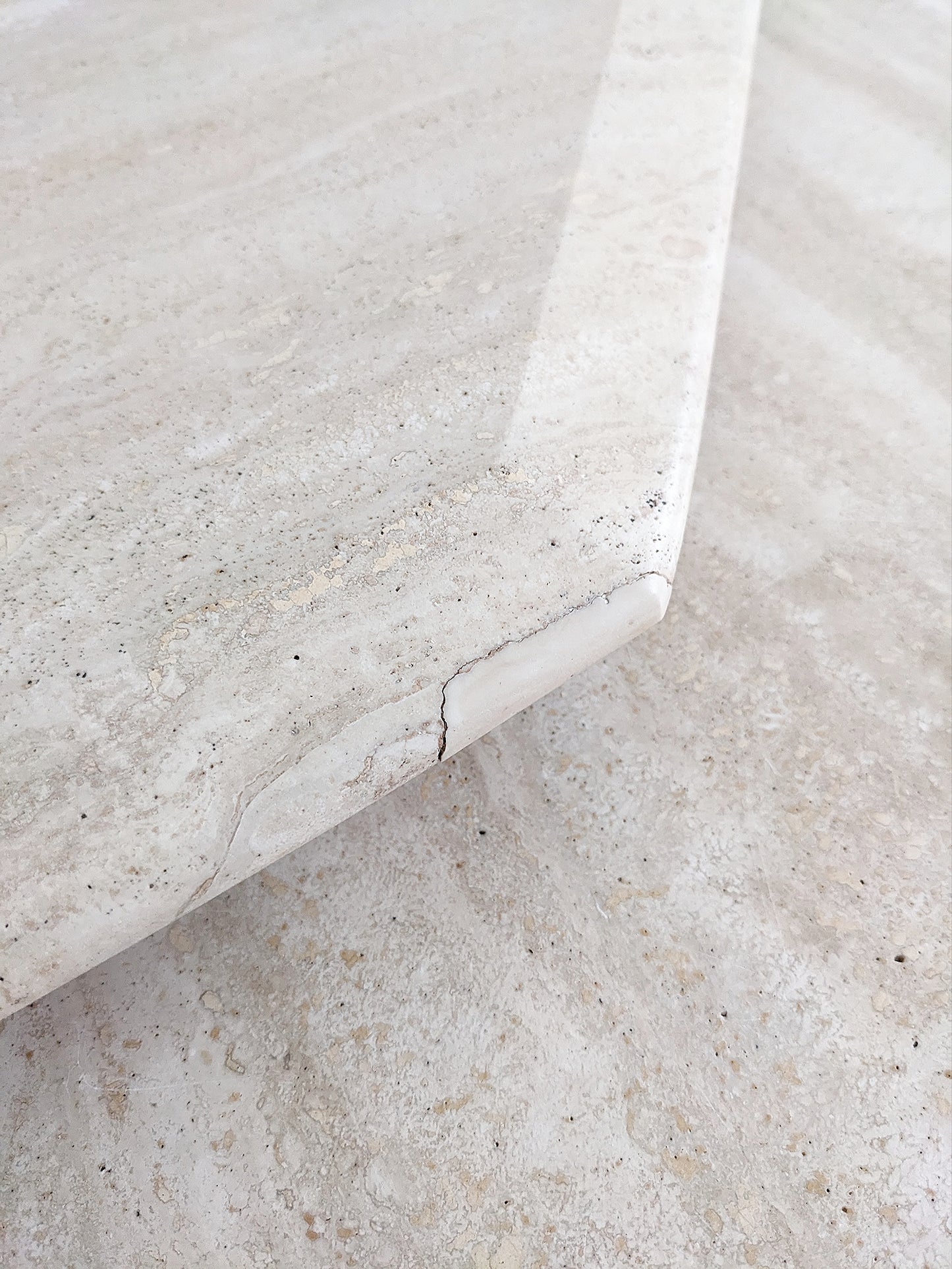 Travertine Nesting Tables 1980's