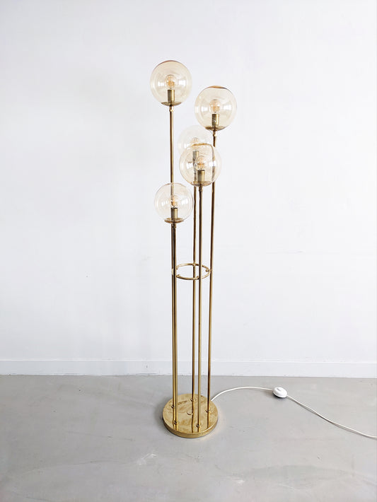 Sölken Leuchten Brass Floor Lamp 1970's