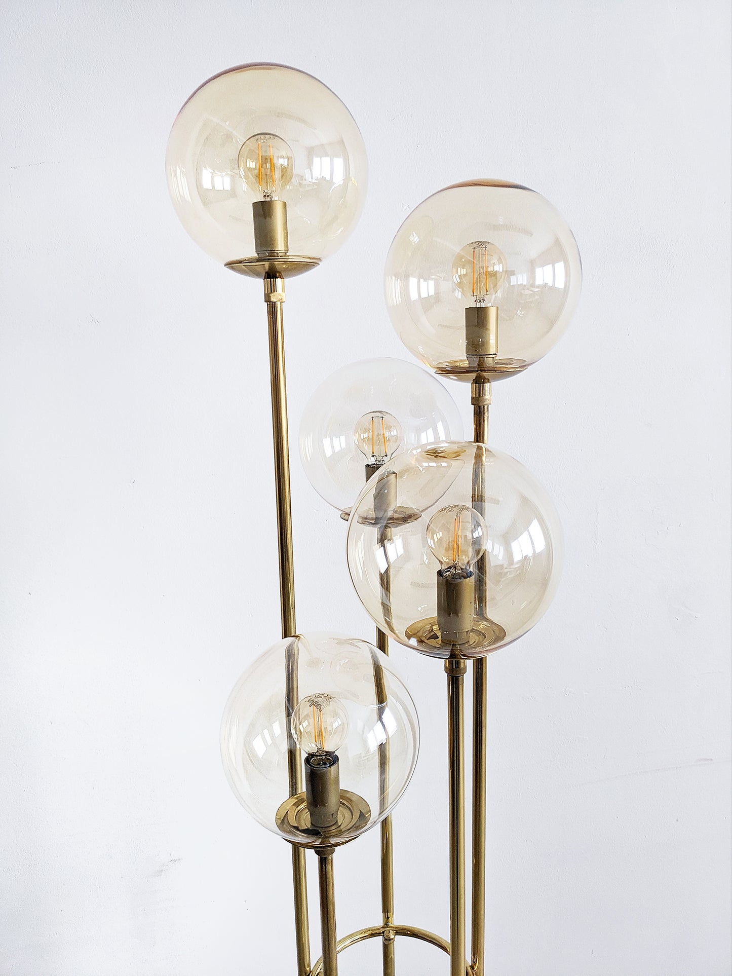 Sölken Leuchten Brass Floor Lamp 1970's