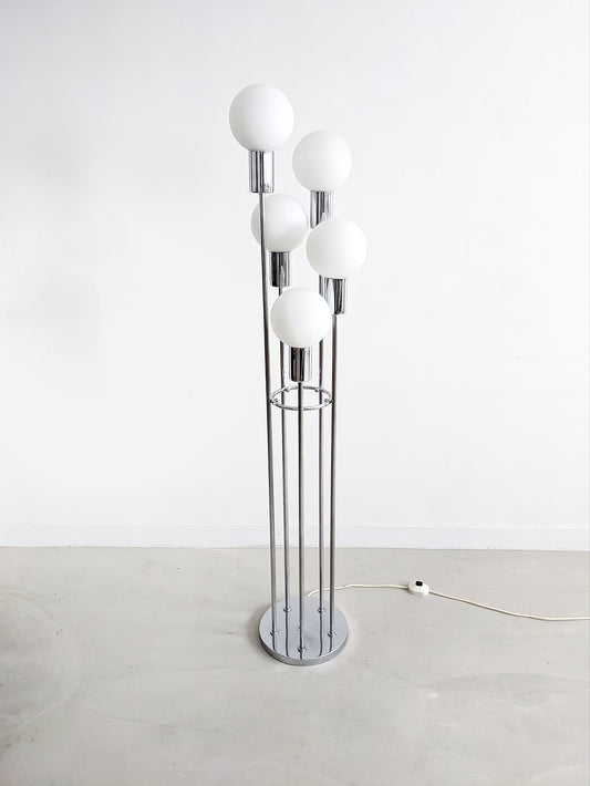 Sölken Leuchten Chrome Floor Lamp 1970's