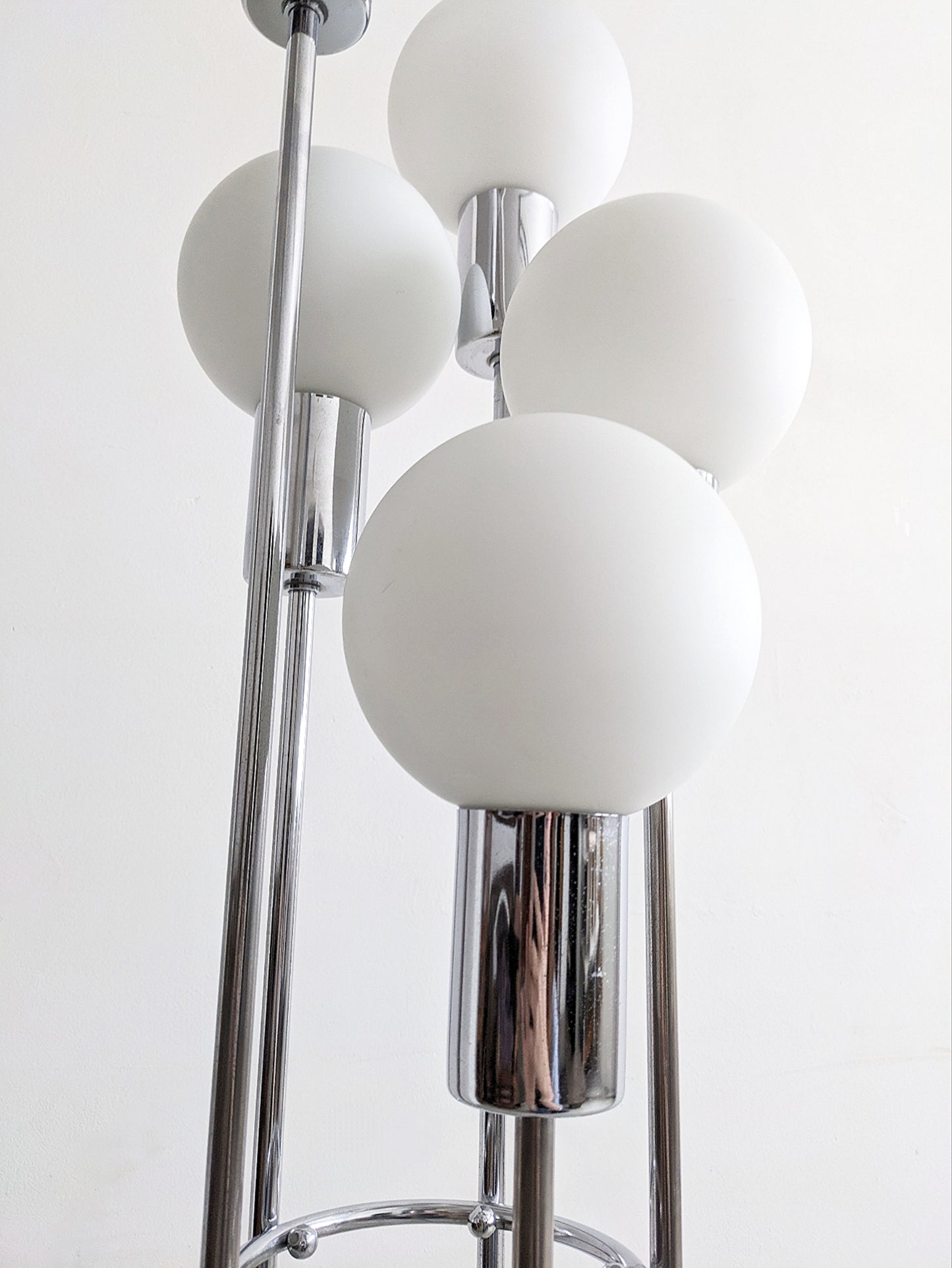 Sölken Leuchten Chrome Floor Lamp 1970's