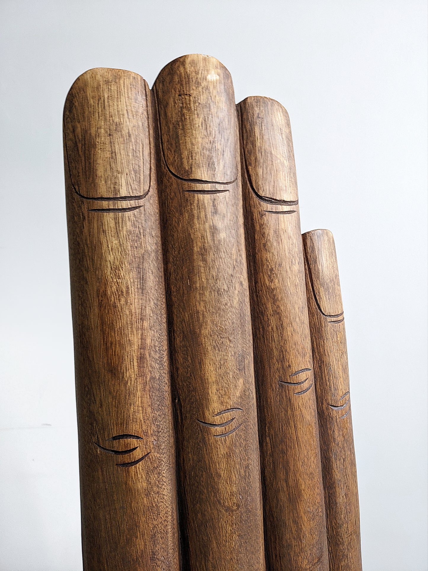 Handcarved Suar Wood Hand Dining Chair 1970's