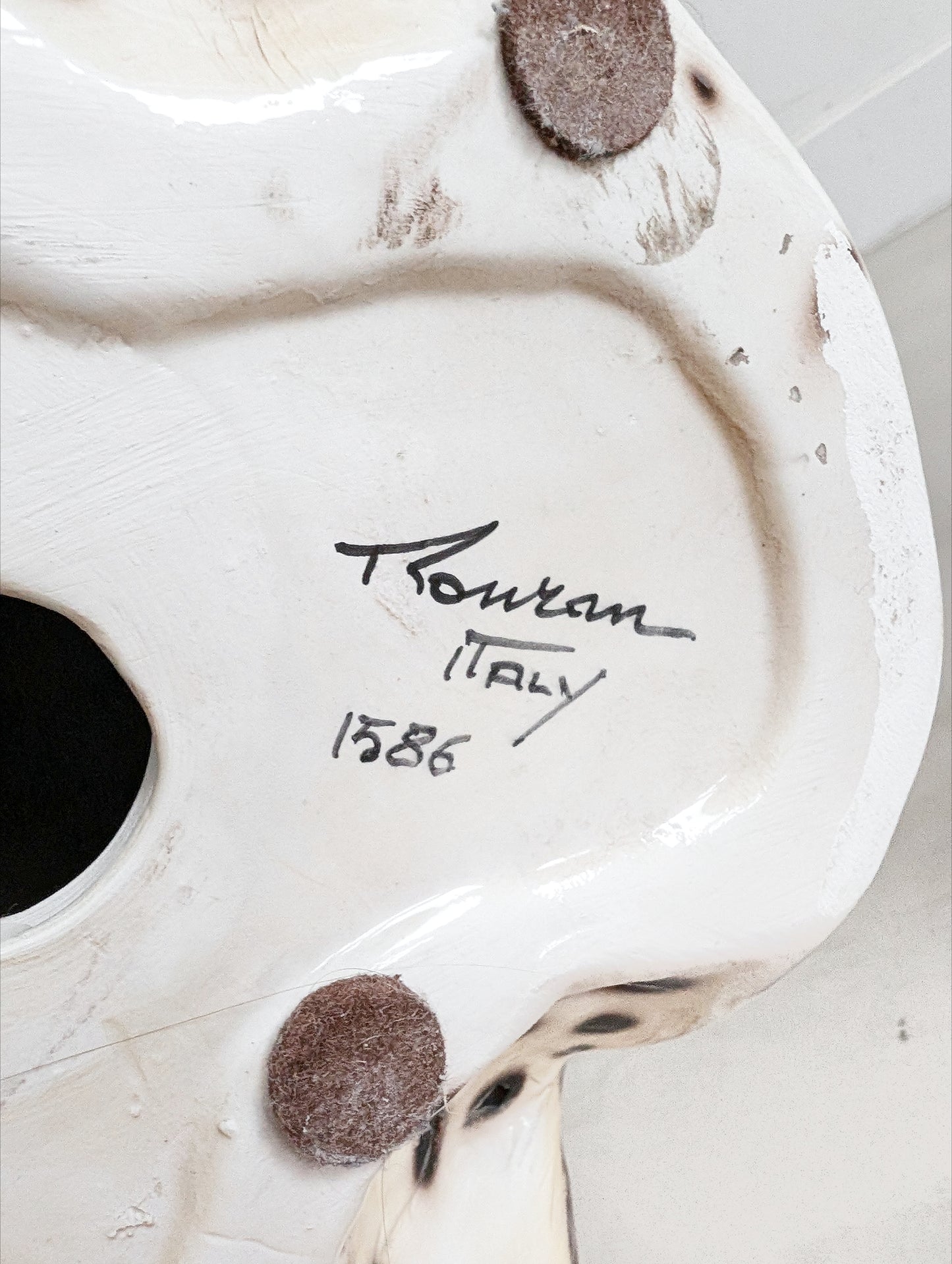 Rare Ceramic 'Ronzan' Cheetah Statue 1960s