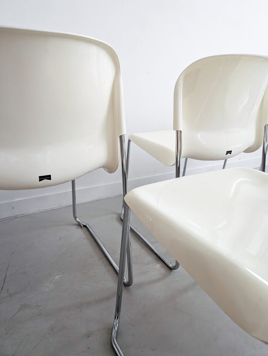 'Swing' Stackable Dining Chairs by Gerd Lange for Drabert 1980's