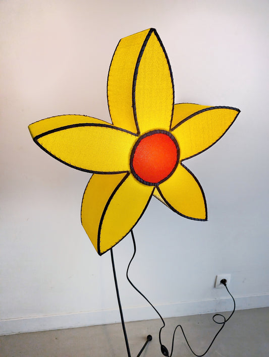 Pop-art Flower Lamp 1980s