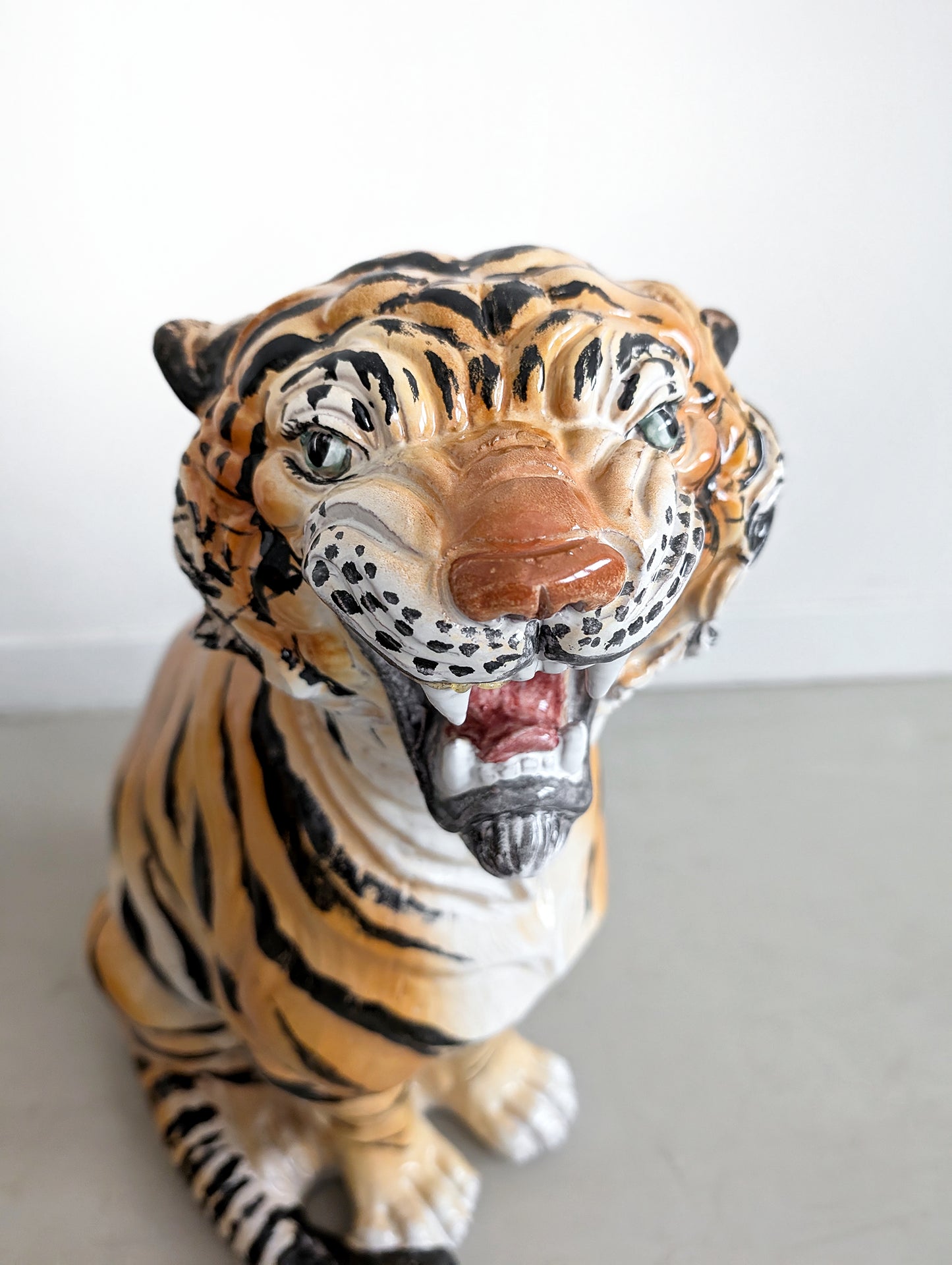 Italian Ceramic Tiger 1980's