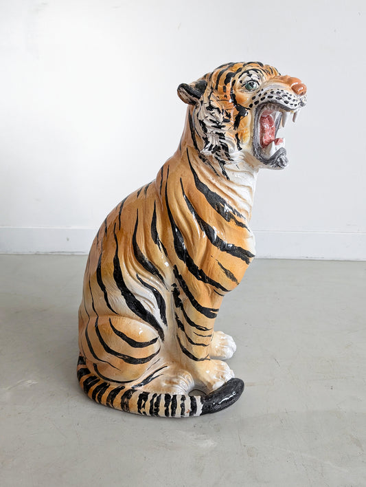 Italian Ceramic Tiger 1980's
