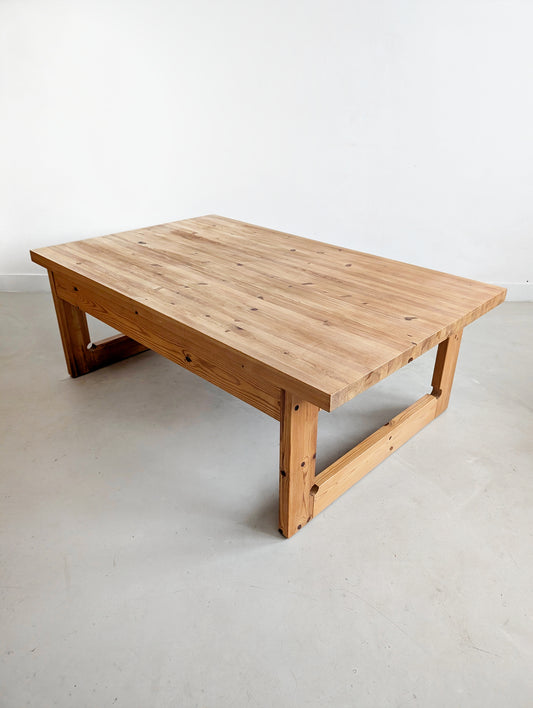 Scandinavian Pinewood Coffee Table 1970s