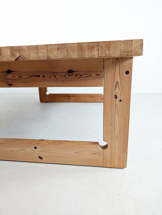 Scandinavian Pinewood Coffee Table 1970s