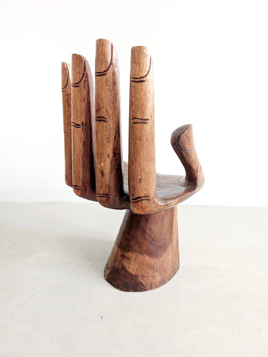 Handcarved Suar Wood Hand Chair 1970's