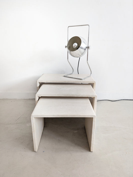 Travertine Nesting Tables 1980s