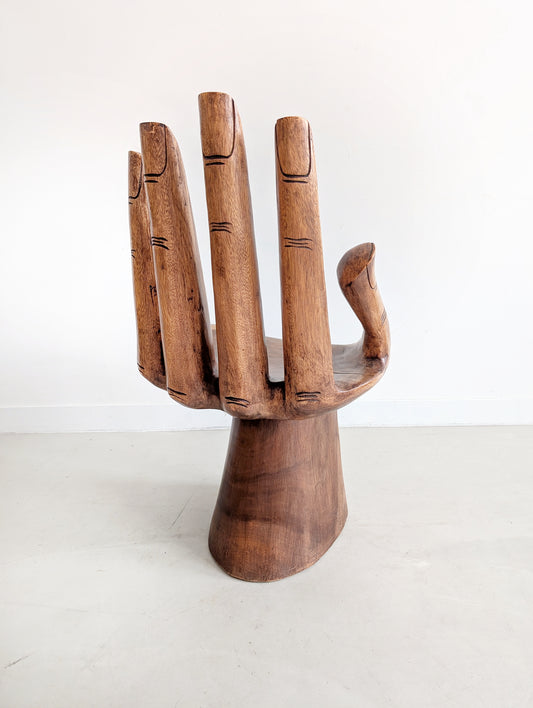 Handcarved Suar Wood Hand Chair 1970's