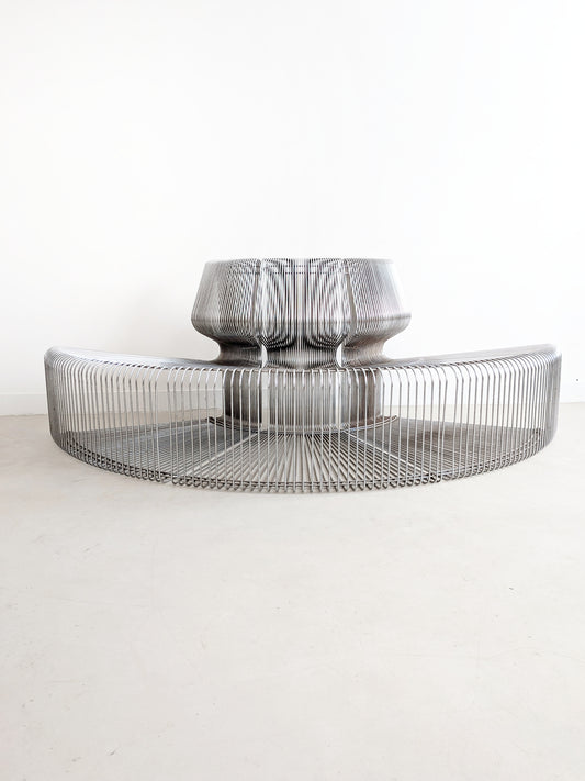 Set of 3 Pantonova 'Concave' Seating Elements by Verner Panton 1980s
