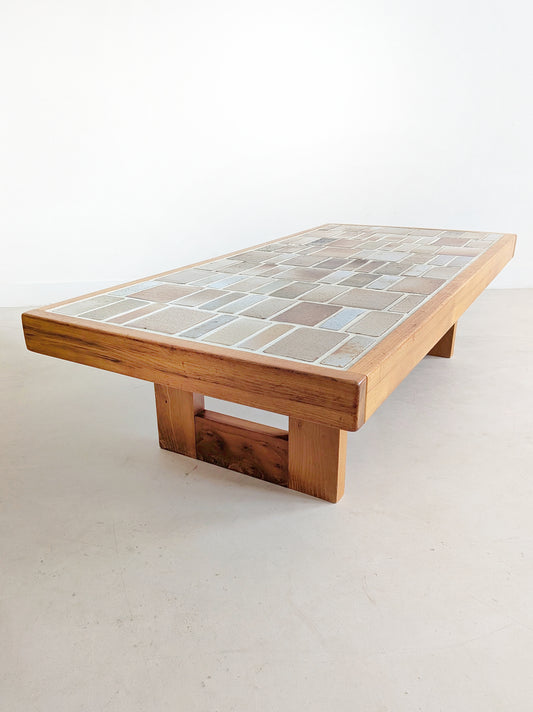 Ceramic Coffee Table by Maison Regain 1970s