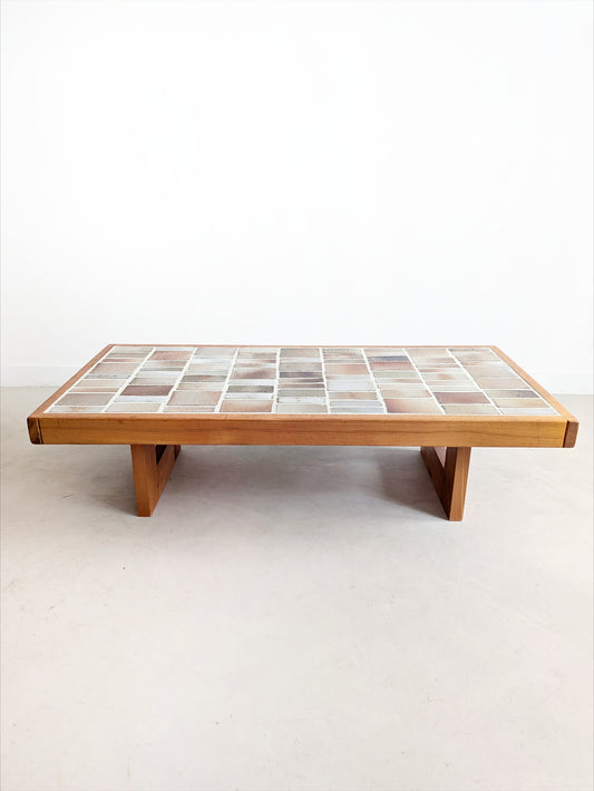 Ceramic Coffee Table by Maison Regain 1970s