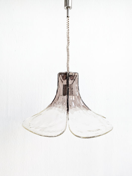 Murano Glass Flower Petal Chandelier by Kalmar 1970s