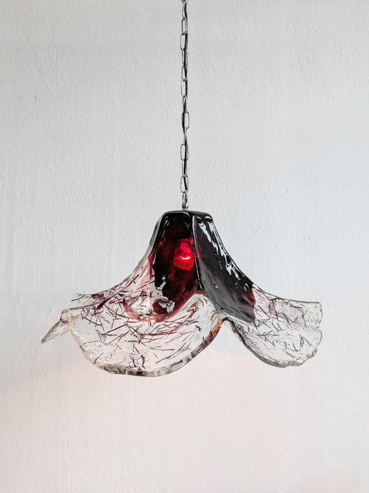 Murano Glass Chandelier by Mazzega 1970s