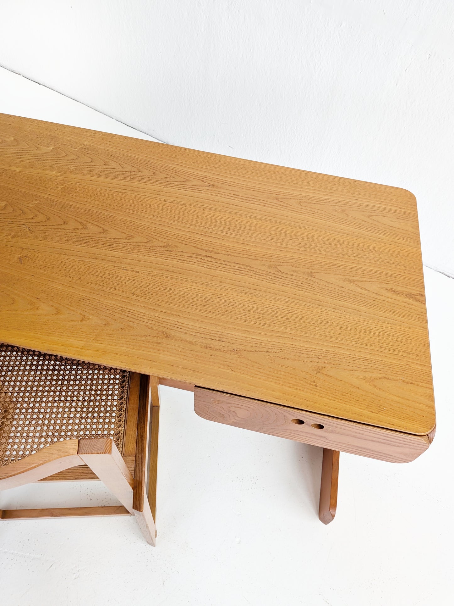 Midcentury Desk & Matching Armchair by Derk Jan De Vries 1970s