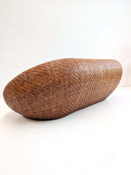 Woven Rattan Egg Sofa by Habitat 1970s