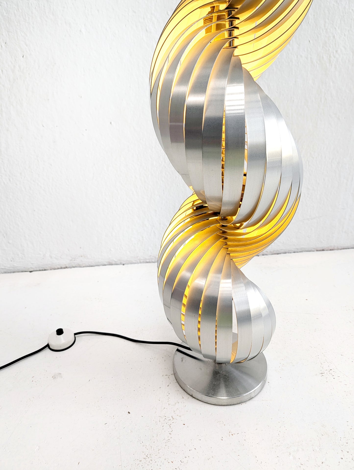 Spiral Floor Lamp by Henri Mathieu 1970s