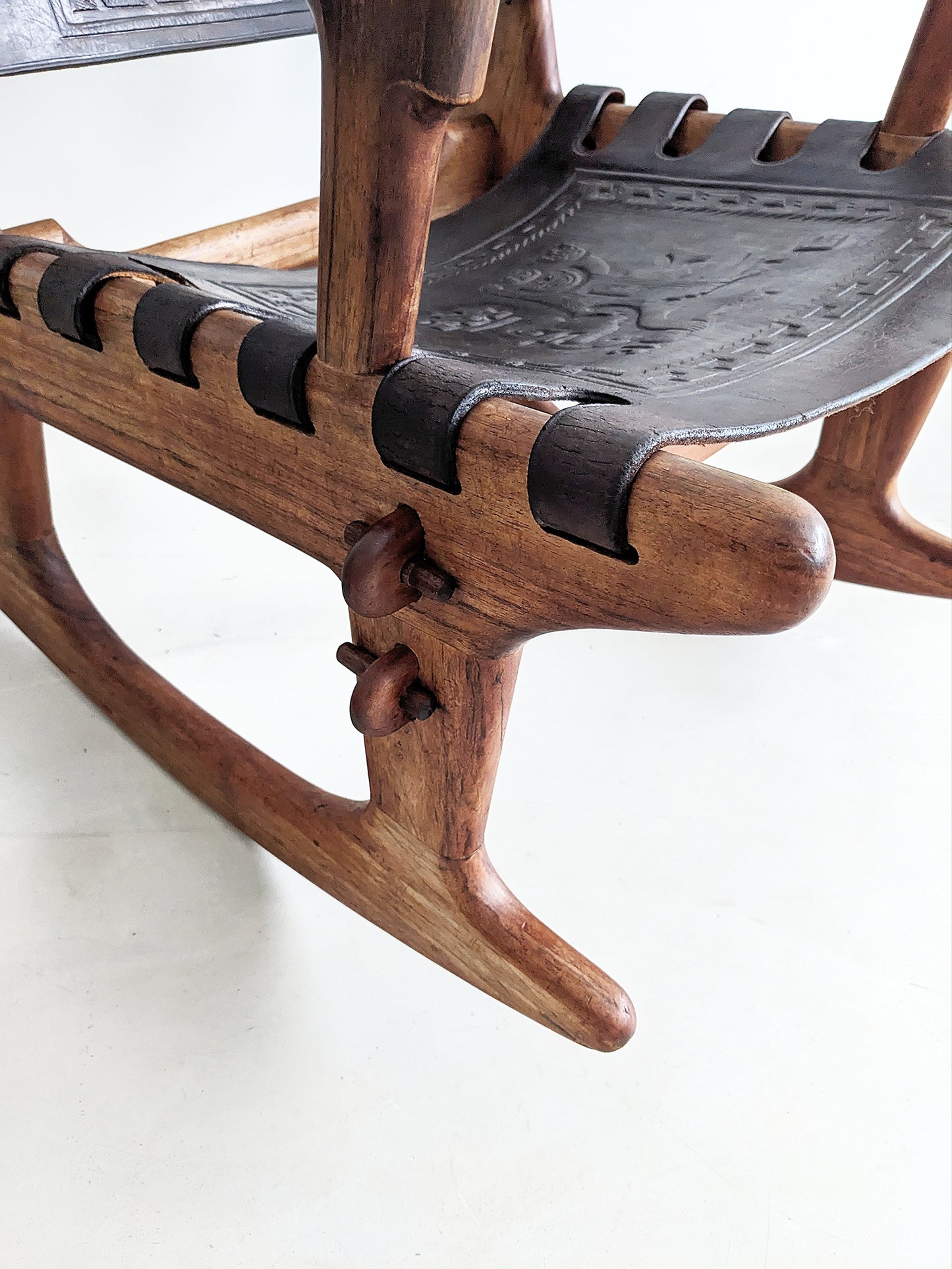 Sculptural Rocking Chair by Angel Pazmiño for Muebles de Estilo 1960's