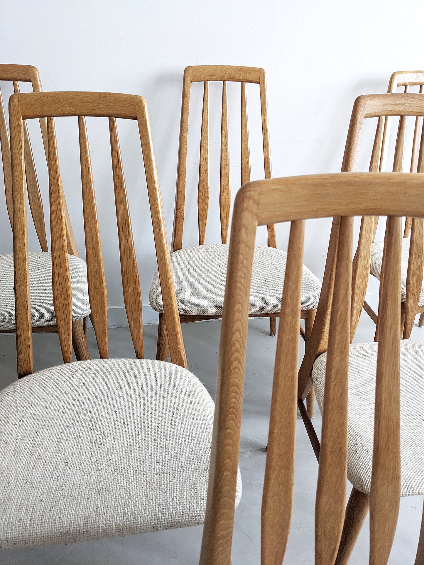 Set of 6 'Eva' Dining Chairs by Niels Koefoed for Hornslet 1960's