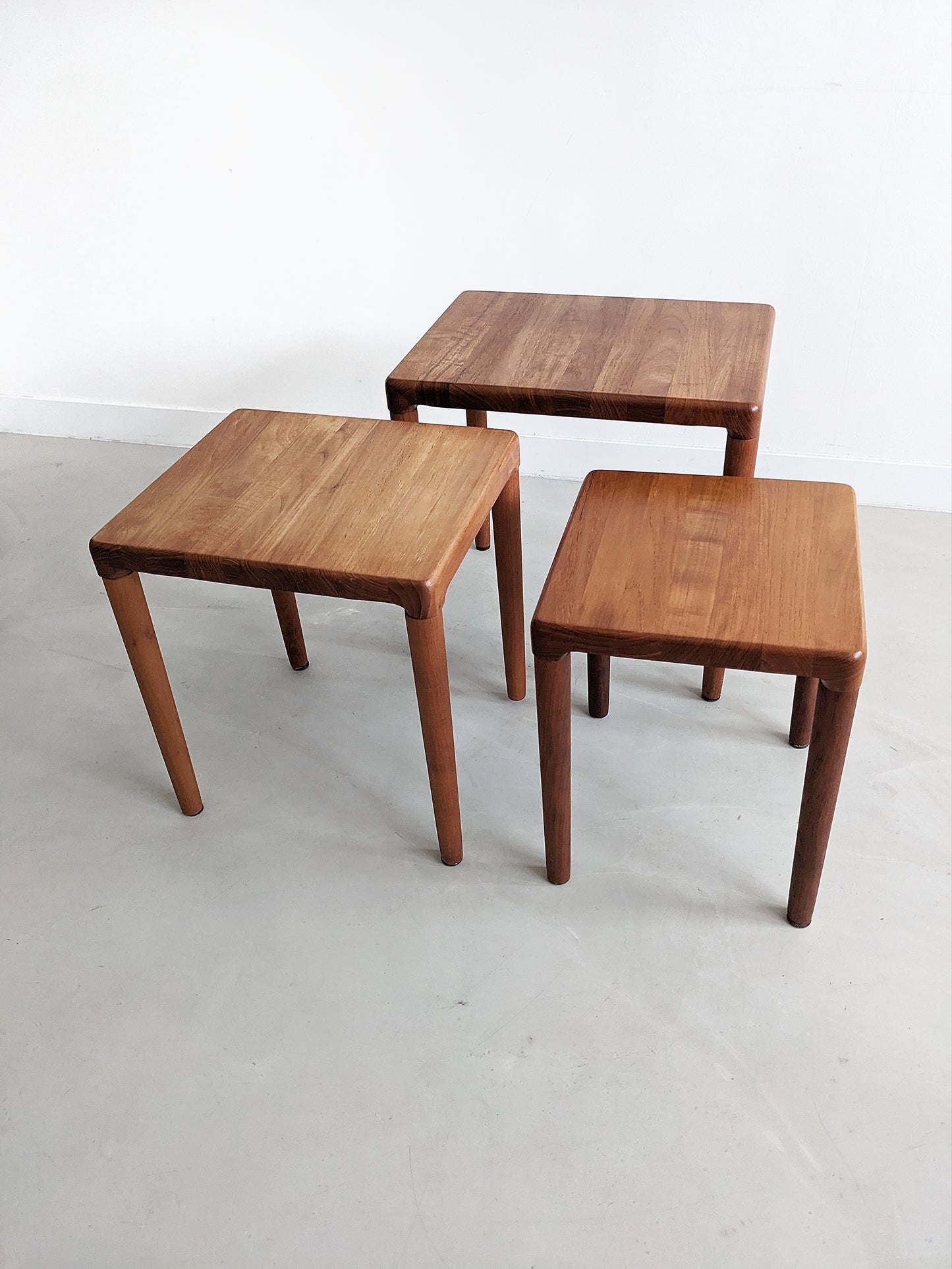 Teak Nesting Tables by Toften Møbelfabrikken 1960's