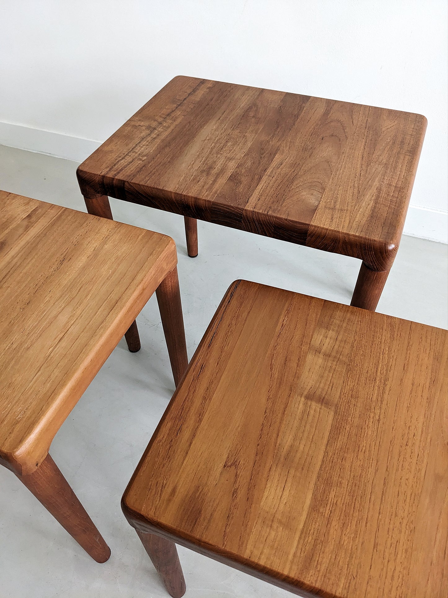 Teak Nesting Tables by Toften Møbelfabrikken 1960's