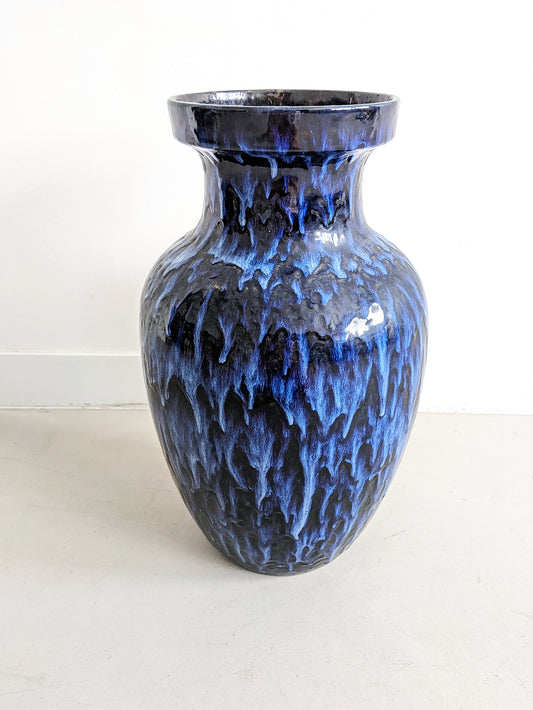 West Germany Floor Vase (Blue) 1960's