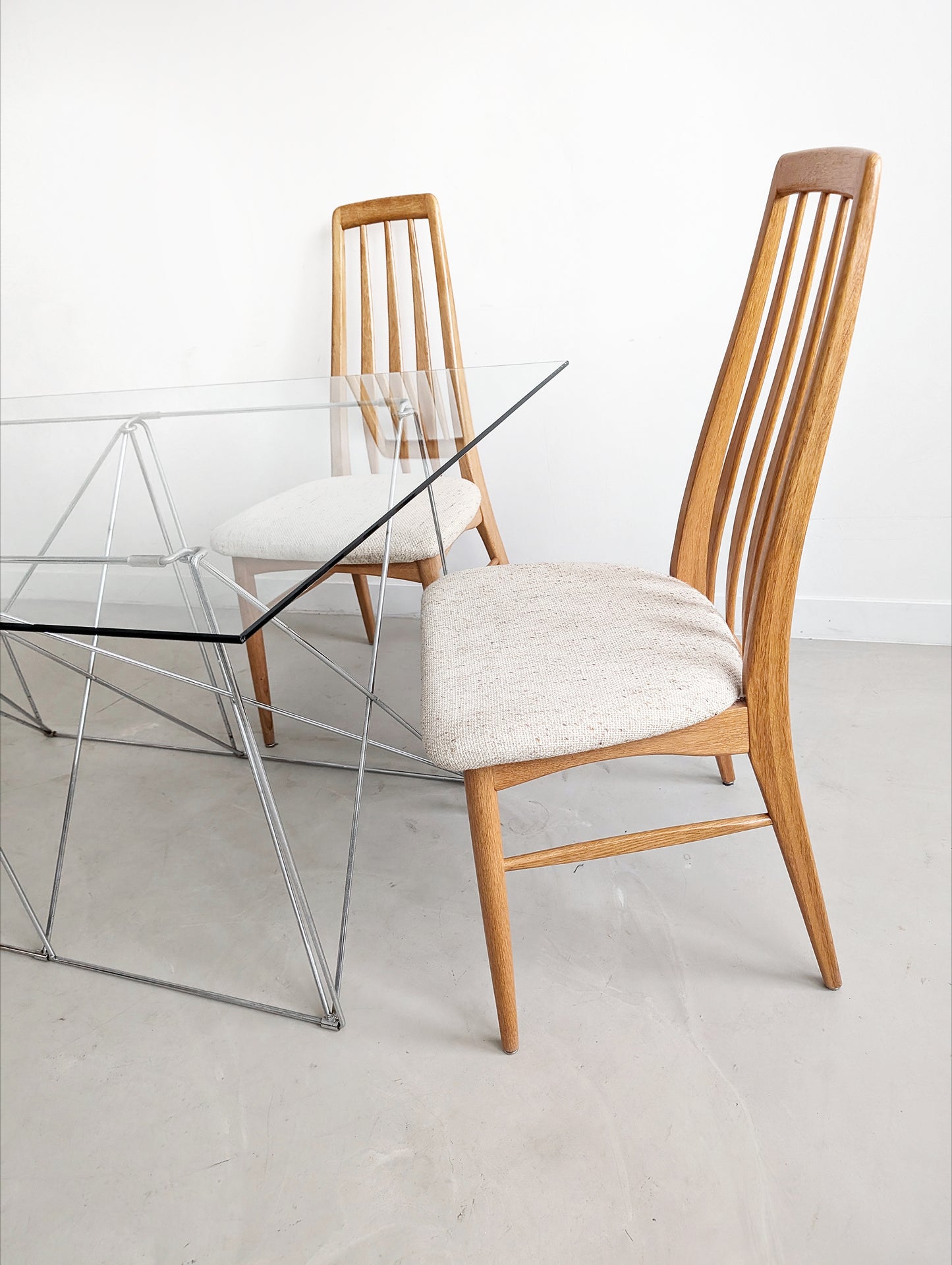 Set of 6 'Eva' Dining Chairs by Niels Koefoed for Hornslet 1960's