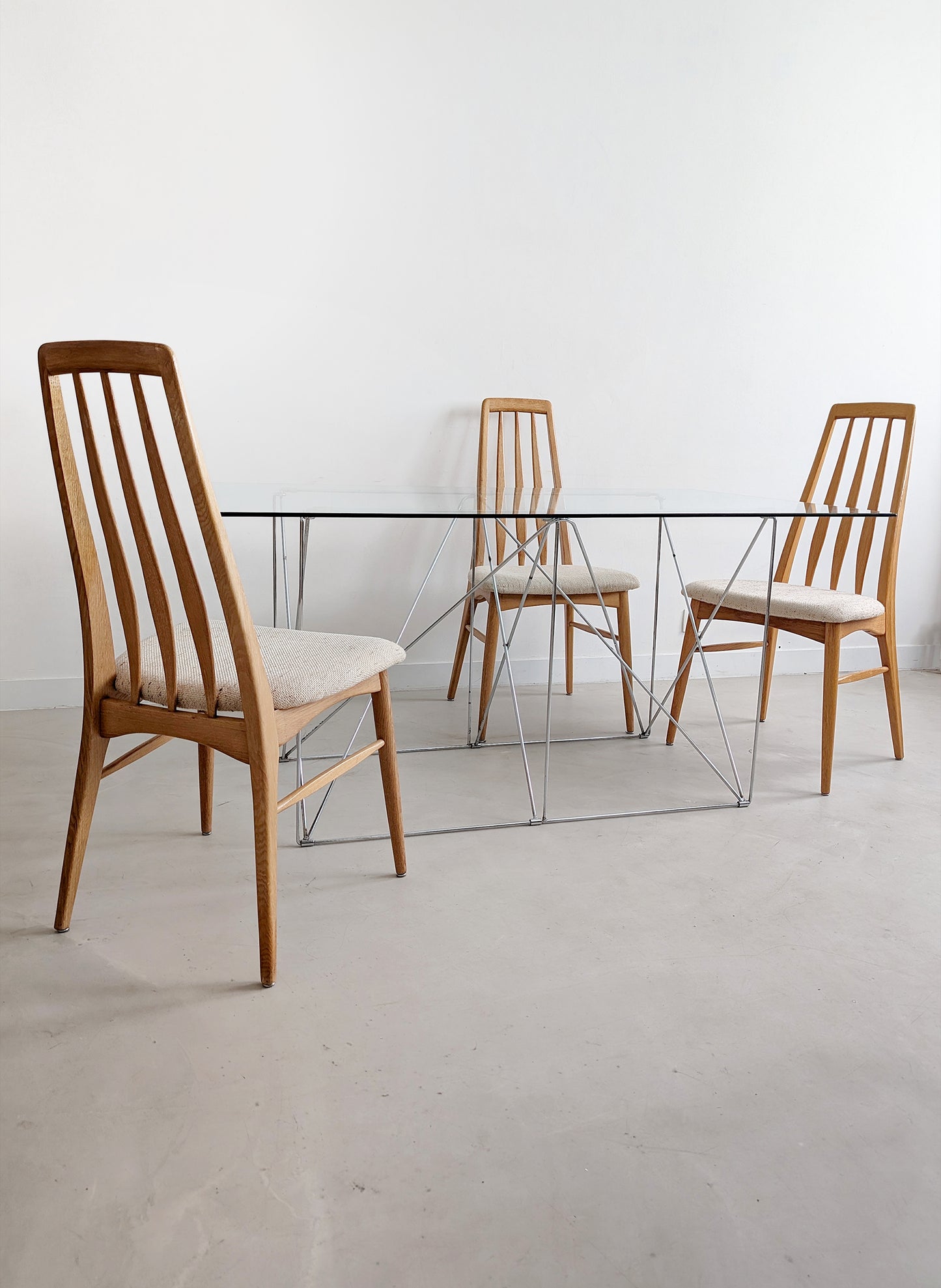 Set of 6 'Eva' Dining Chairs by Niels Koefoed for Hornslet 1960's