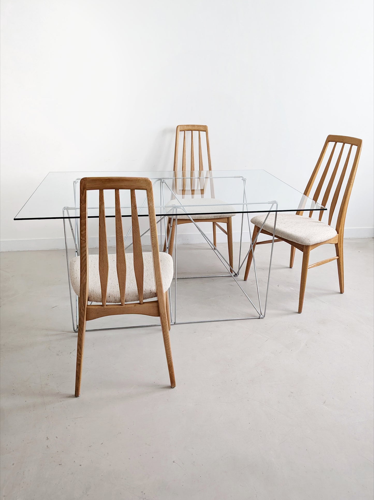 Set of 6 'Eva' Dining Chairs by Niels Koefoed for Hornslet 1960's