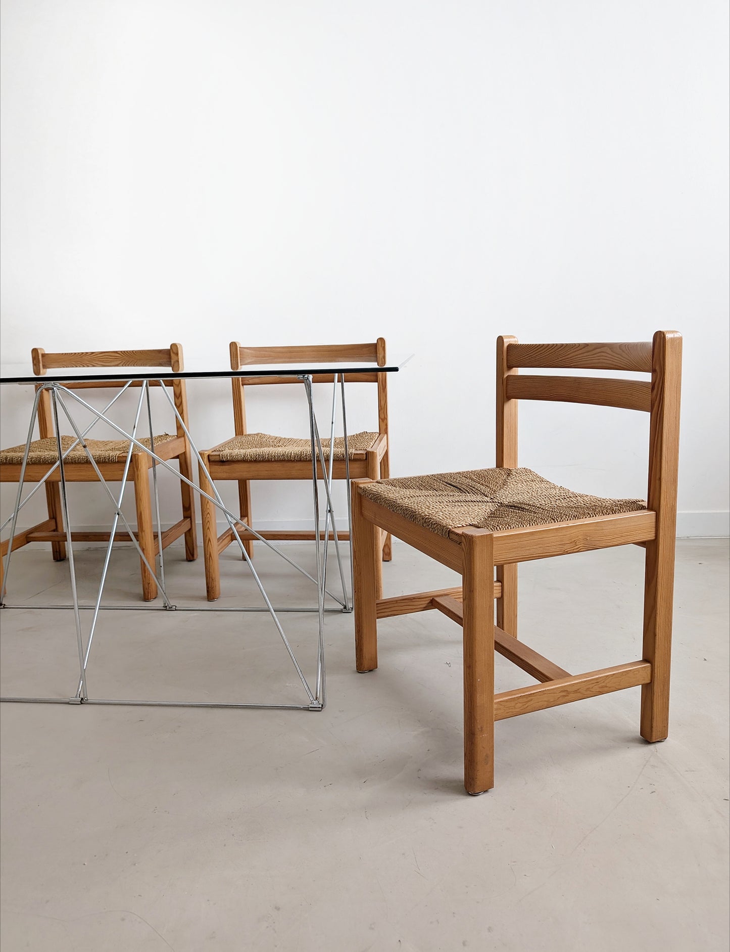 Set of 4 'Asserbo' Dining Chairs by Børge Mogensen for Karl Andersson & Söner 1970's