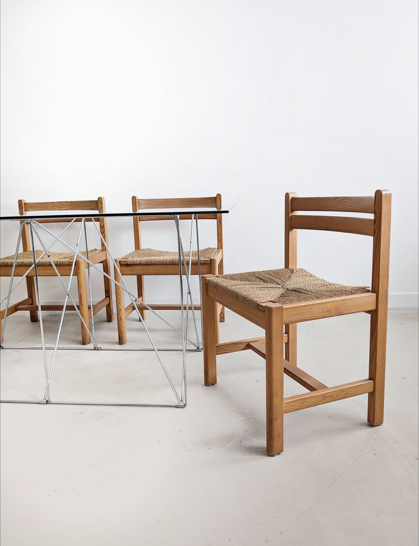 Set of 4 'Asserbo' Dining Chairs by Børge Mogensen for Karl Andersson & Söner 1970's