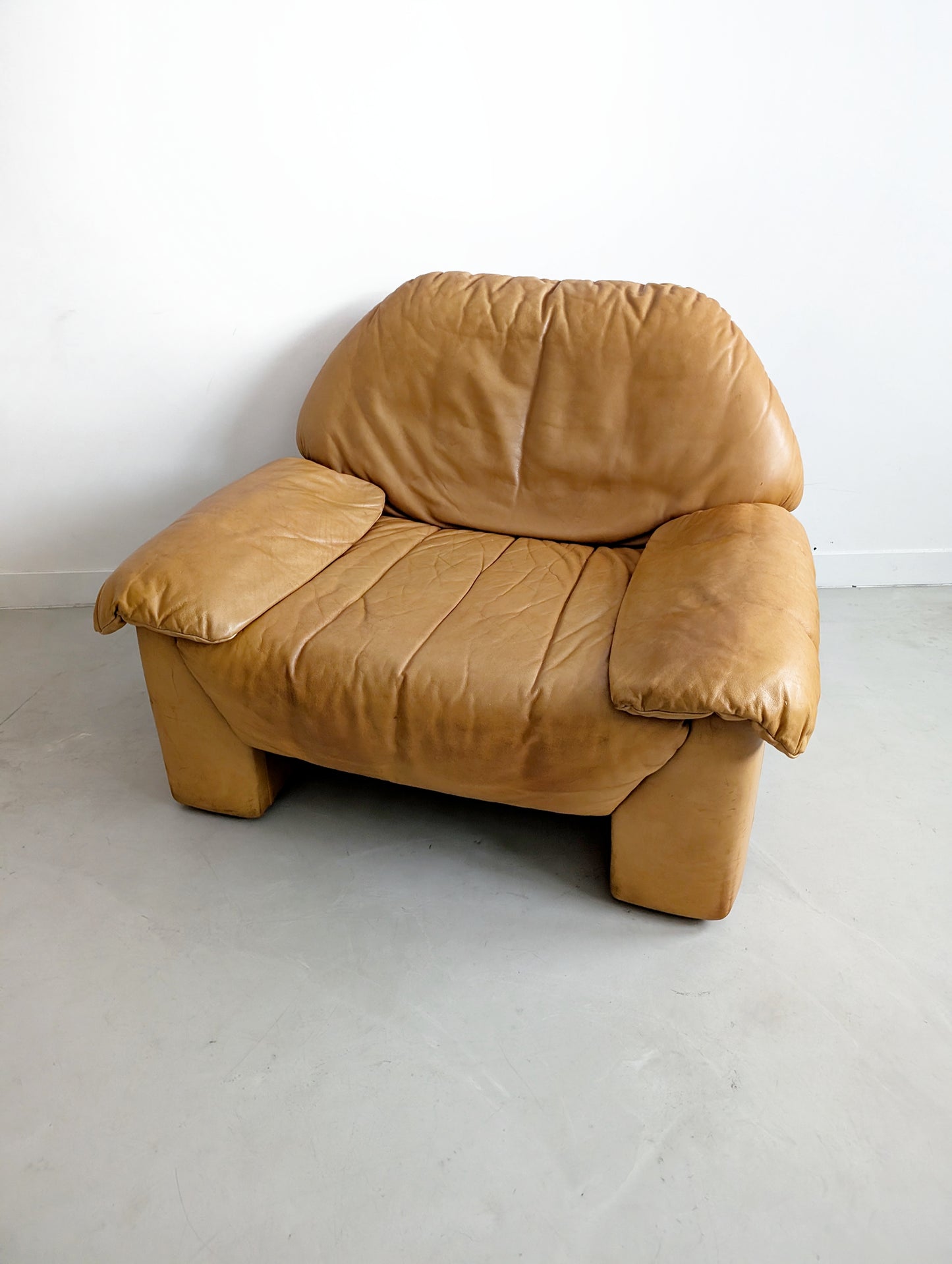 Leather Loungechair by Laauser 1970's