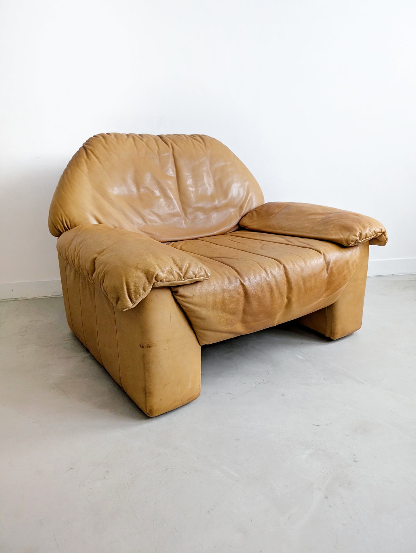 Leather Loungechair by Laauser 1970's