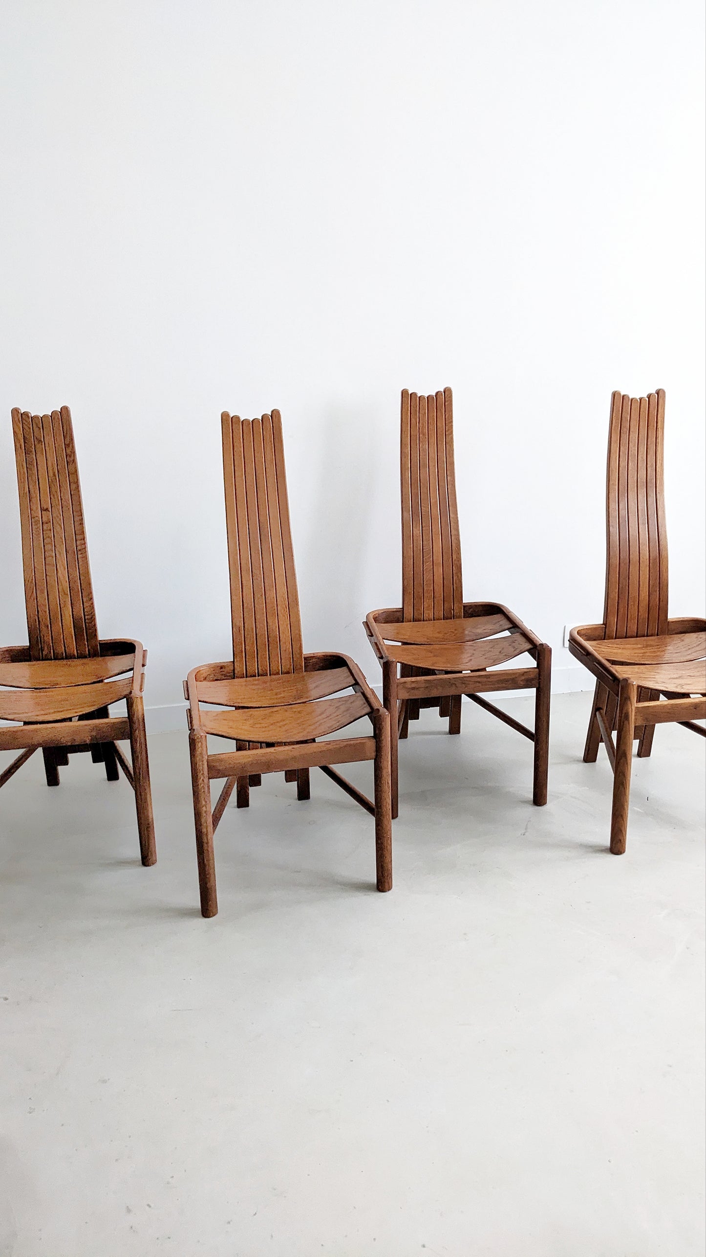 Set of 4 Allmilmö Dining Chairs 1980's