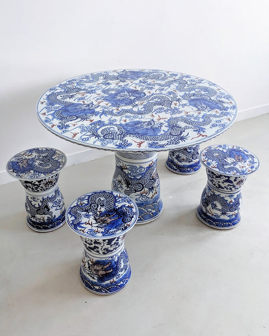 Porcelain Chinese Dining Set 1950's